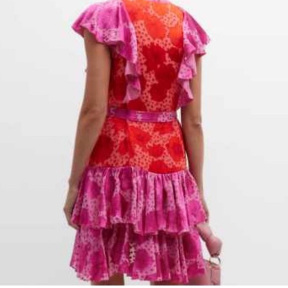 ❤️Le Superbe Aurora Flora Lil Flirt Floral Ruffle Mini Dress Size 2 HOST PICK💕 - Picture 10 of 11